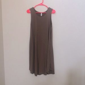 Brown swing dress